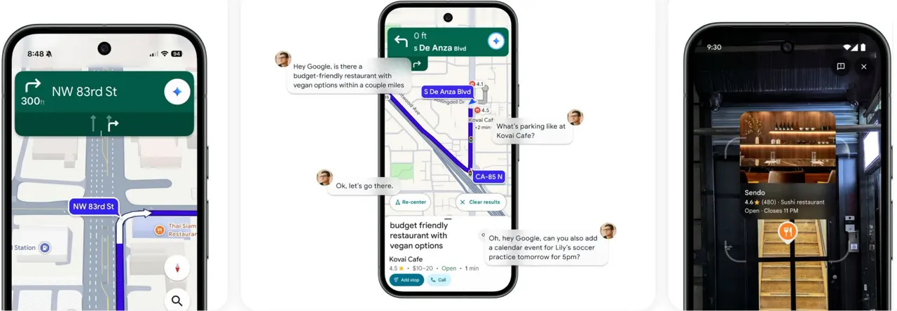 Gemini in Google Maps