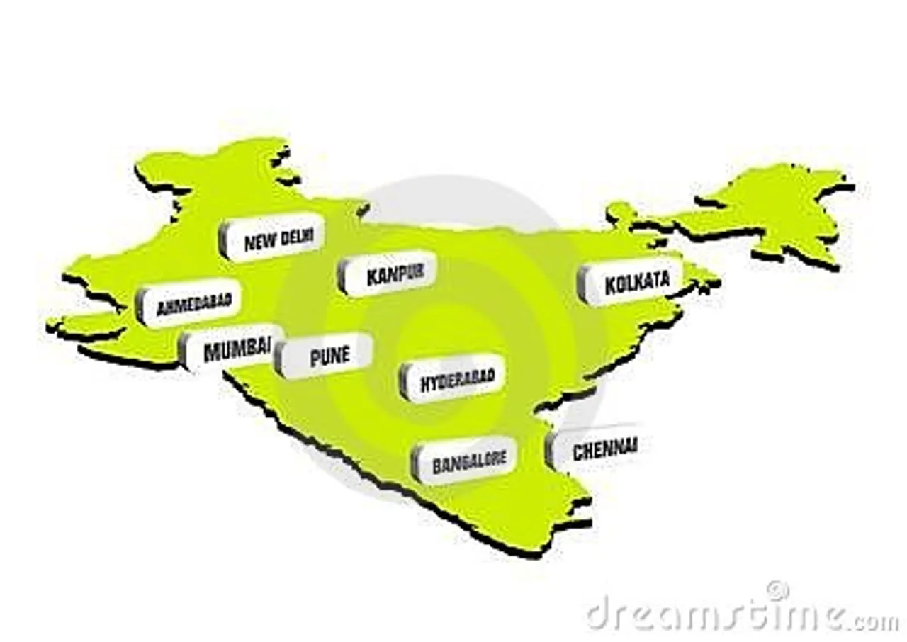 d indian map e
