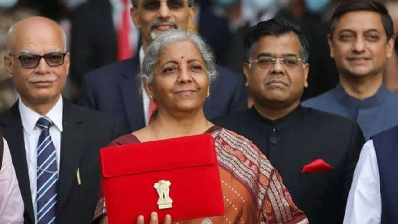 Nirmala Sitharaman presenting Union Budget 2023