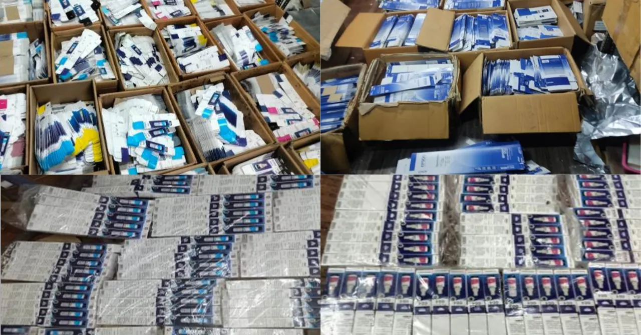 Epson and Mumbai police seized counterfeit products worth Rs. 44 Lakhs in Chembur