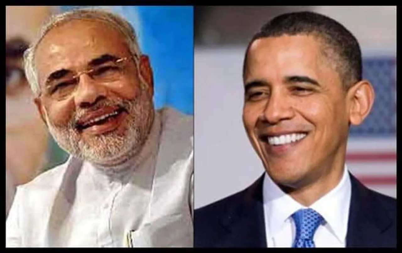 Modi Obama collage