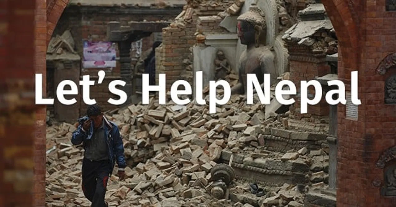 letshelpnepal landingpage