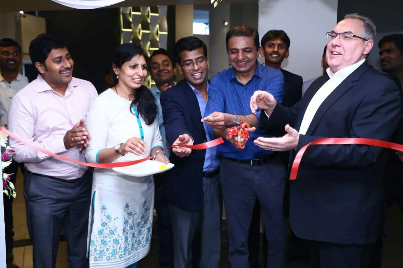 Mr. Shiv Bhambri CEO RS Components India Cutting the ribbon