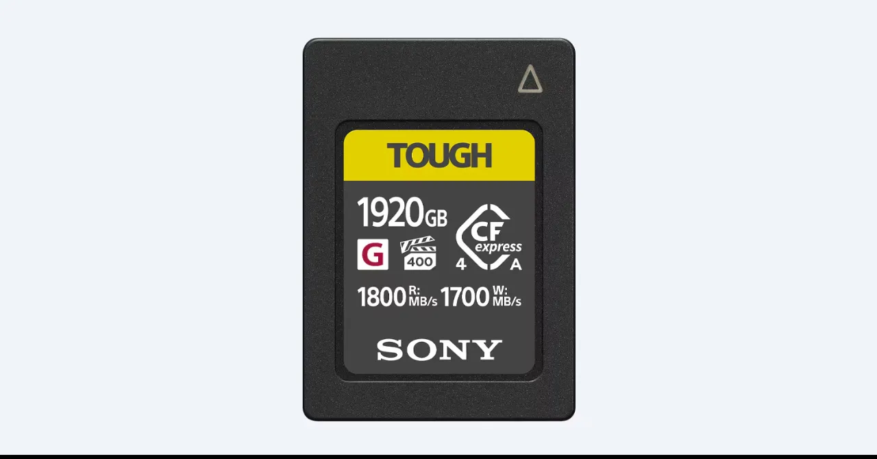 Sony CFexpress 4 standard type A memory cards