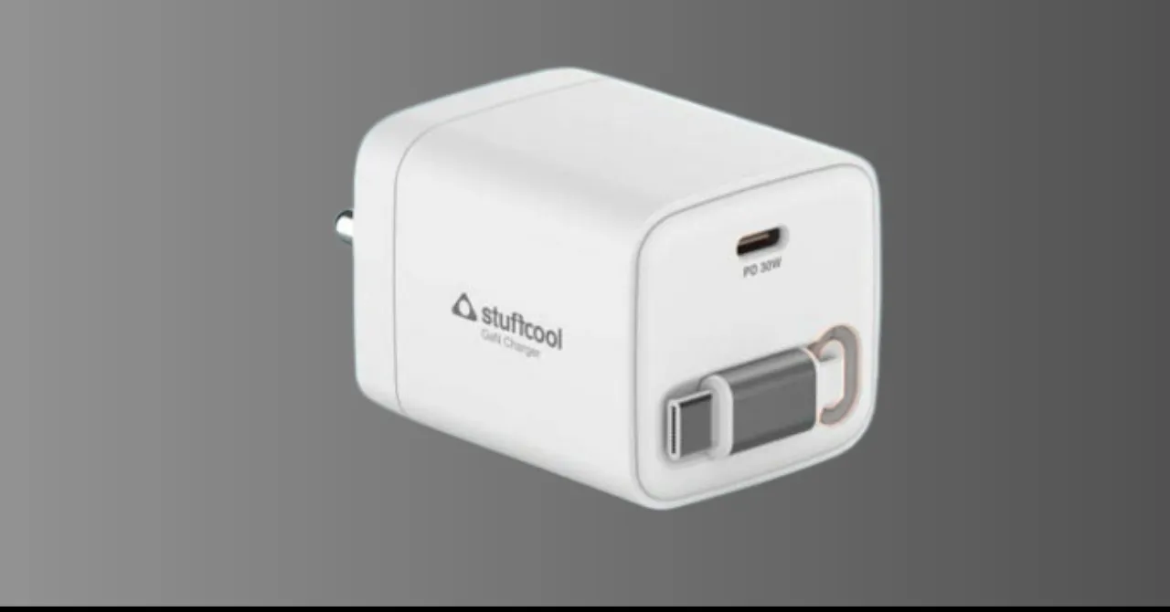 Stuffcool launches Zeno, 30W GaN charger with retractable cable