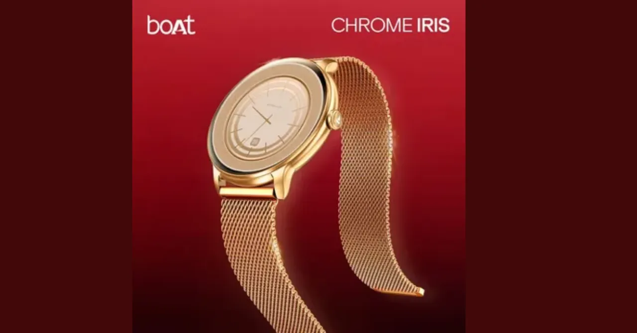 boAt Chrome Iris smartwatch launch