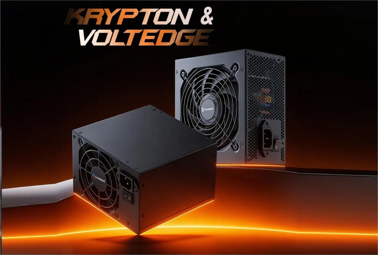 Consistent Infosystems Introduces Krypton 400W and VoltEdge 450W Power Supplies for Gaming and Performance PCs