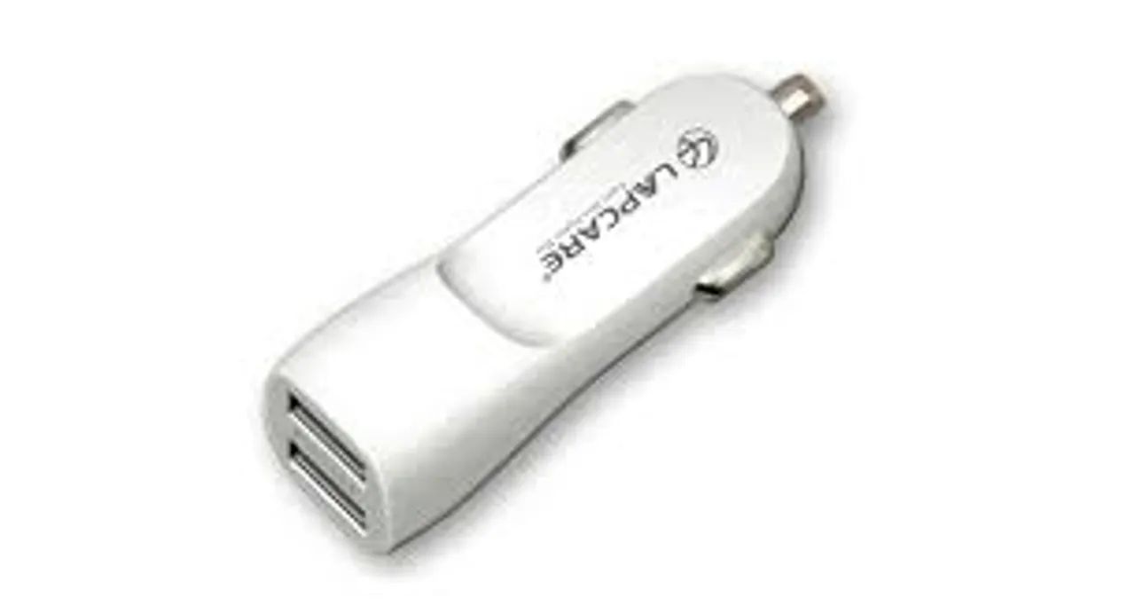Lapcare launches high speed In Car Charger with Dual USB port