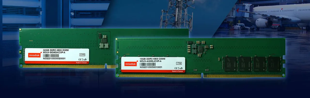 Innodisk Releases Industrial-Grade DDR5 DRAM Modules