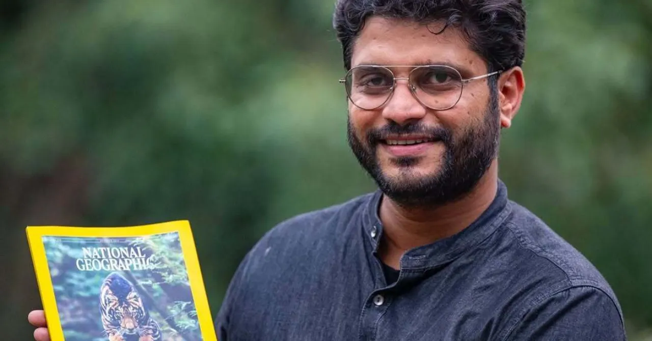 The October 2025 issue of National Geographic features Prasenjeet Yadav’s rare black tiger photograph.
