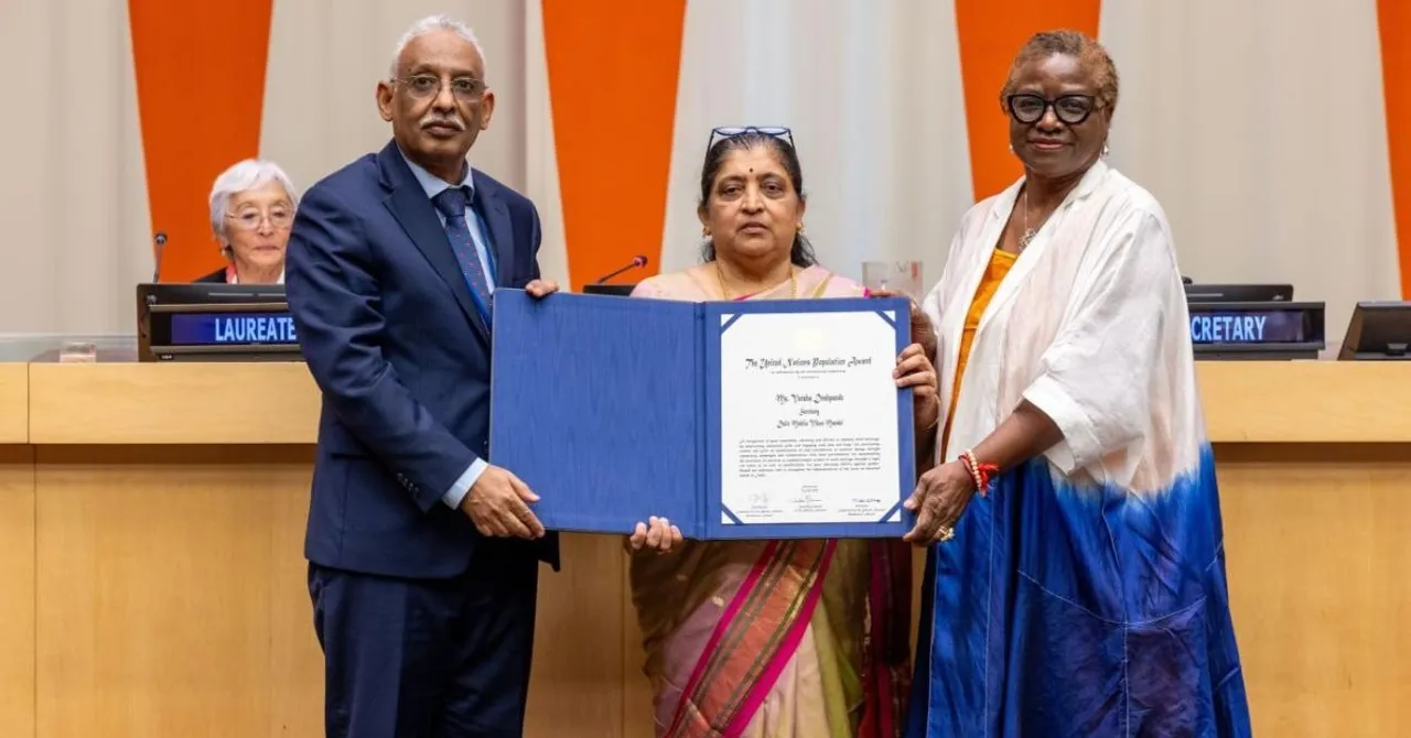 Varsha Deshpande won the 2025 United Nations Population Award in the ‘individual’ category for her work on women's rights