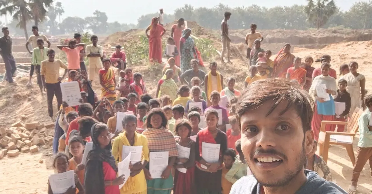 Anshu Jaiswal runs the Neev Ki Eent Foundation which is helping children in Bihar's brick kilns study and return to schools