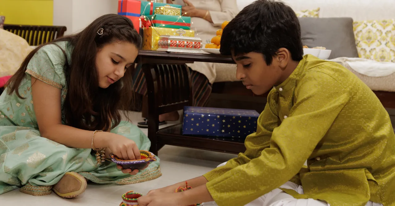 Sustainable Diwali celebration for children