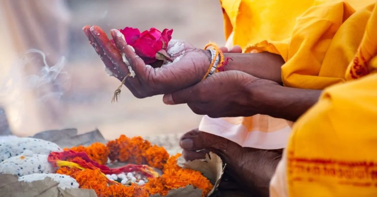 Puja flowers reuse
