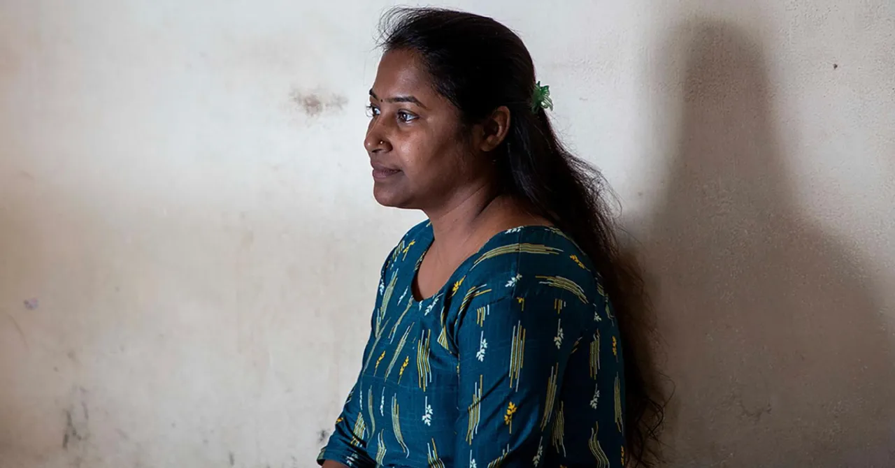 Woman crematorium worker in West Bengal