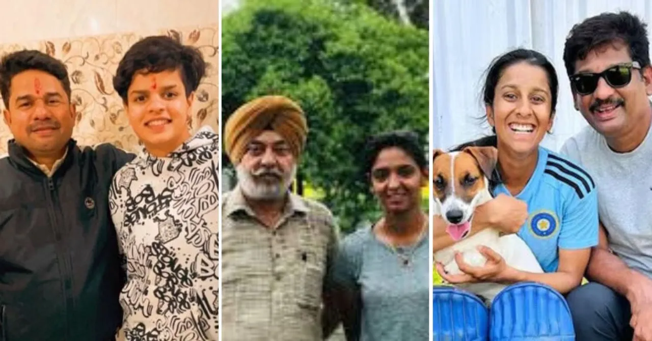 Families of Indian women cricketers who supported India’s ICC Women’s World Cup 2025 win.