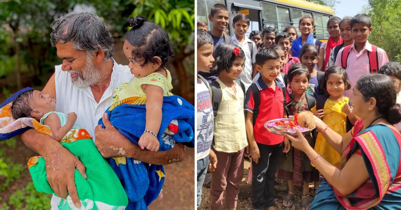 Datta and Sandhya built Anandgram on barren land in Beed, creating a community that raised more than 650 HIV-positive children.