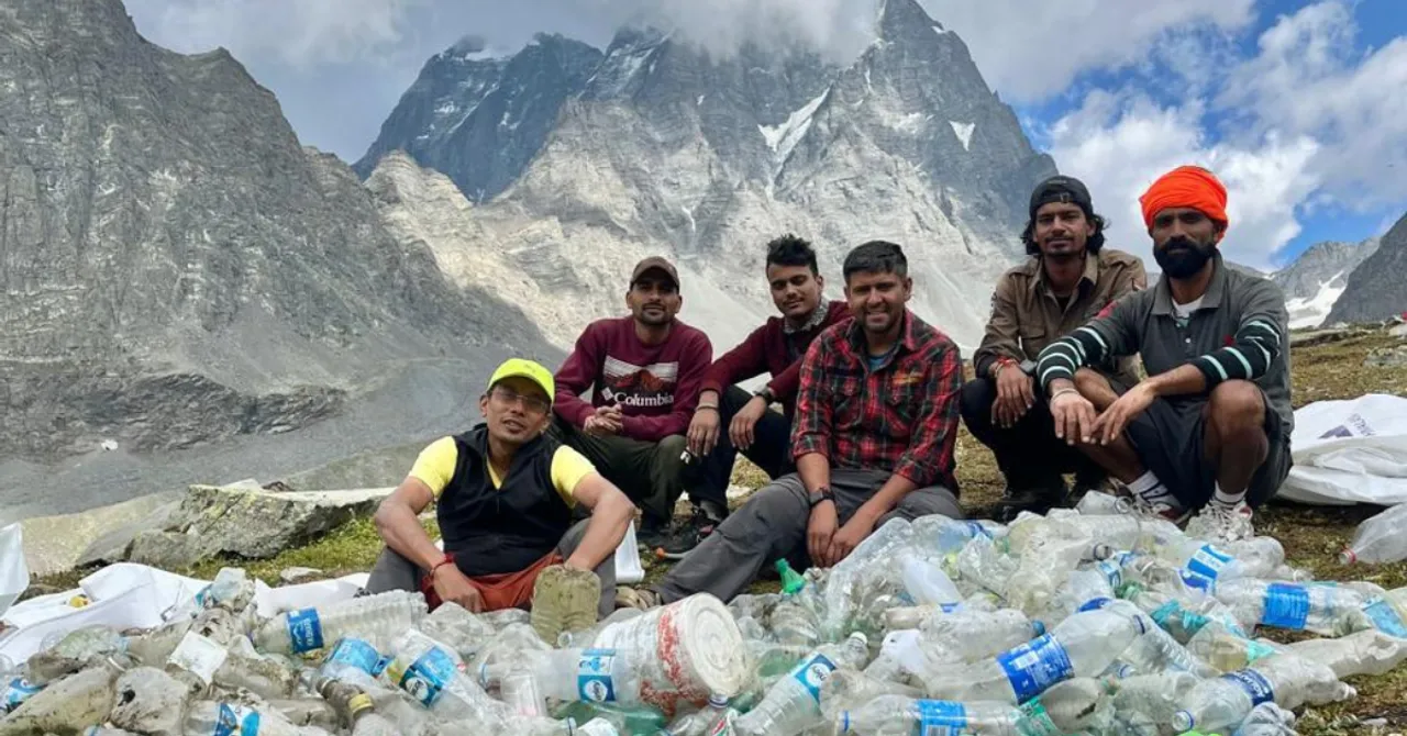 Help carry plastic down Himalayan trails. Rs 500 clears 50 kg of waste from the mountains.