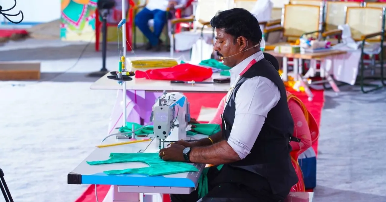 Tailor Bro Selvakumar teaching tailoring