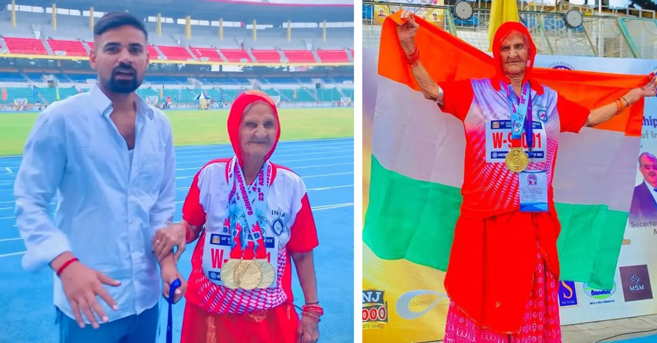 Pani Devi Godara, 94, won four gold medals at the Asian Masters Athletics Championship in Chennai.