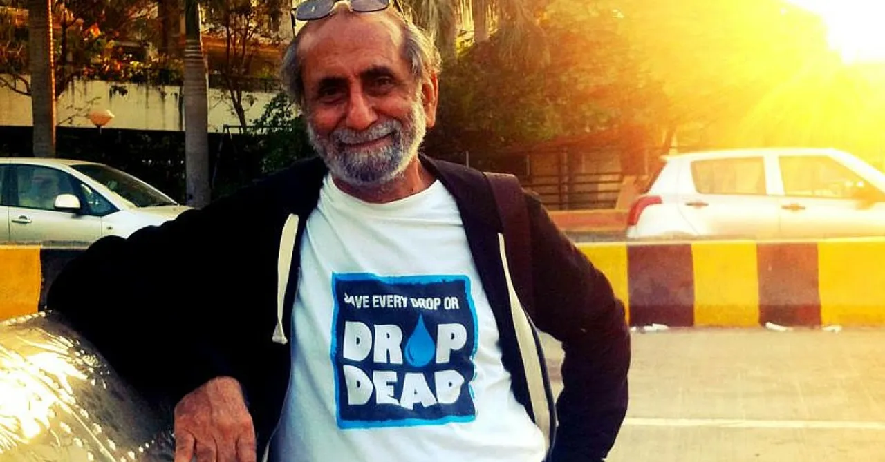 This 80-Year-Old Goes from One Building to Another Saving Every Drop of Water He Can