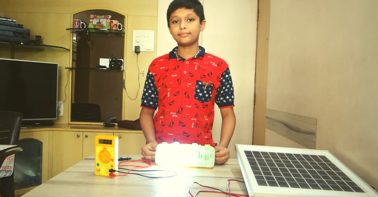 When His Father's Laptop Battery Stopped Working, This 11-Year-Old Created a Solar Light From It
