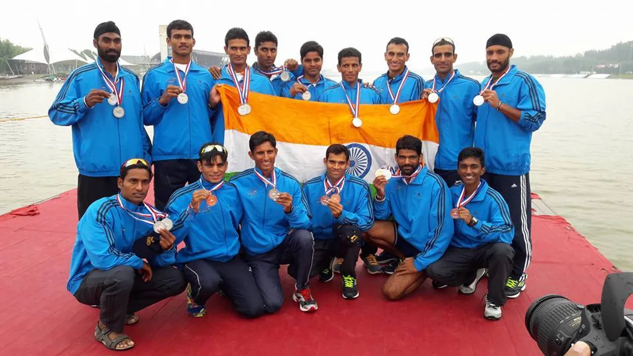 Indian Rowers Grab 7 Medals at the Asian Rowing Championships in Beijing