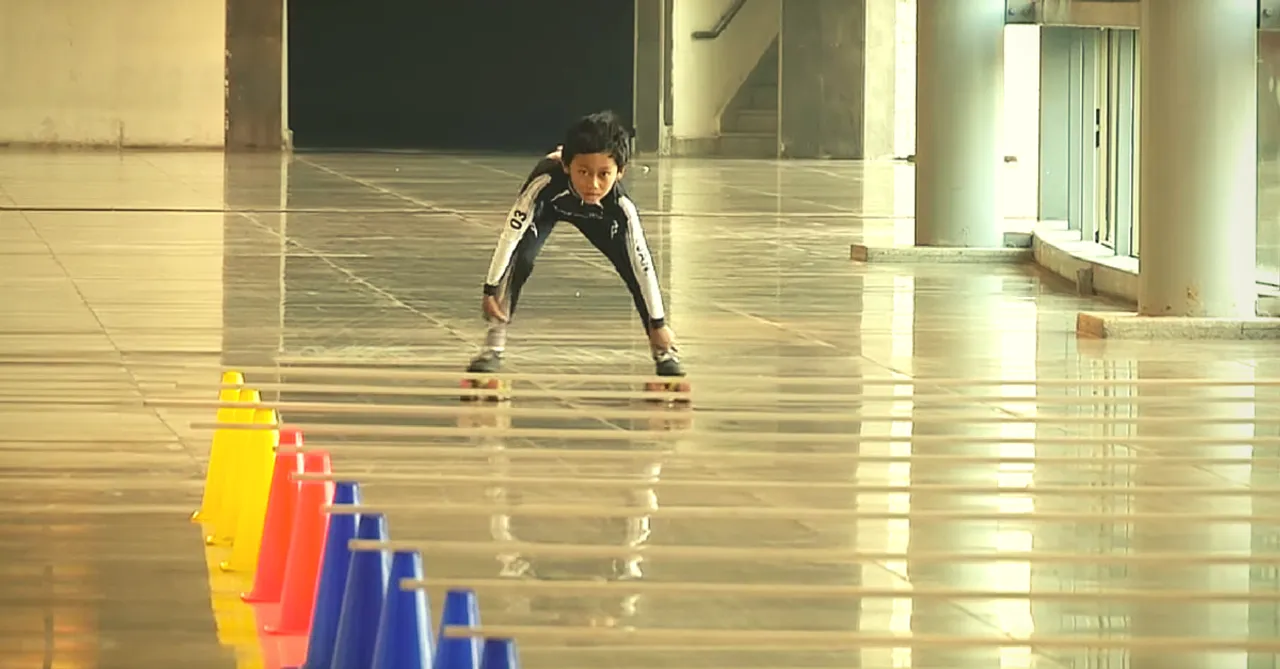[VIDEO] Manipur's 7-Year-Old Skating Prodigy Does the Physically Impossible & Breaks a World Record
