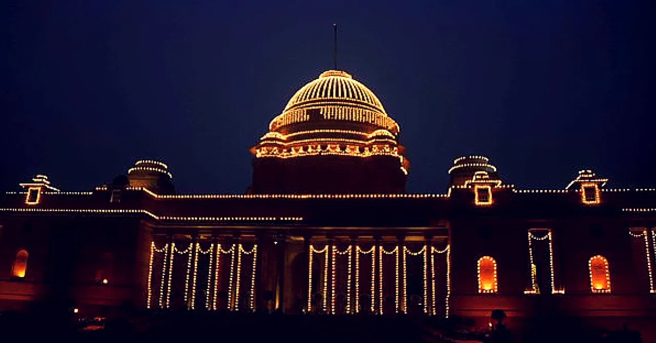 IN PICTURES: The President Shares Pictures as His Residence Is Decorated for Republic Day