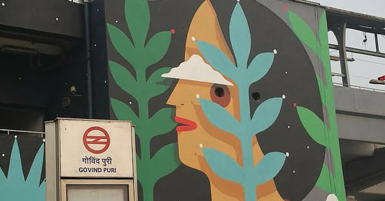 Whimsical Motifs by Italian Artist Lift the Spirits of Delhi Metro Commuters