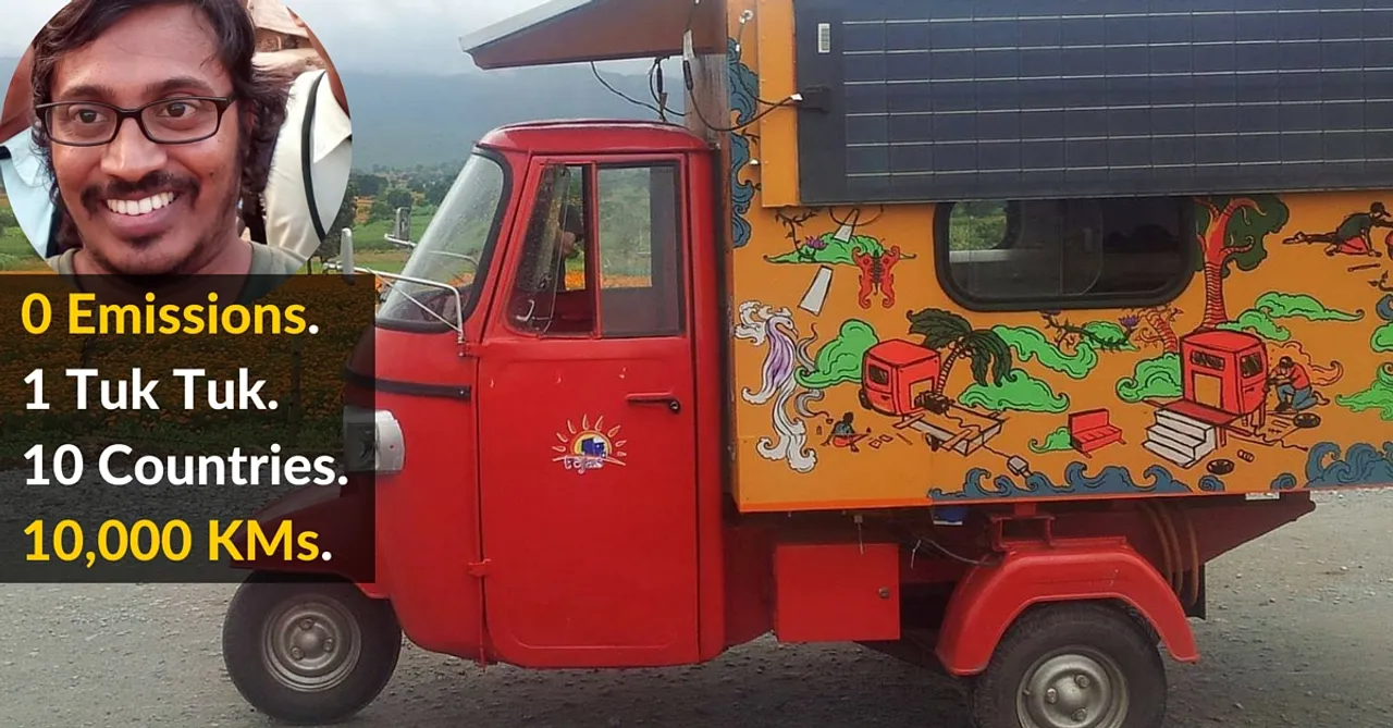 From India to UK: One Engineer's 10,000 Km Journey in a Self-Designed Solar Autorickshaw
