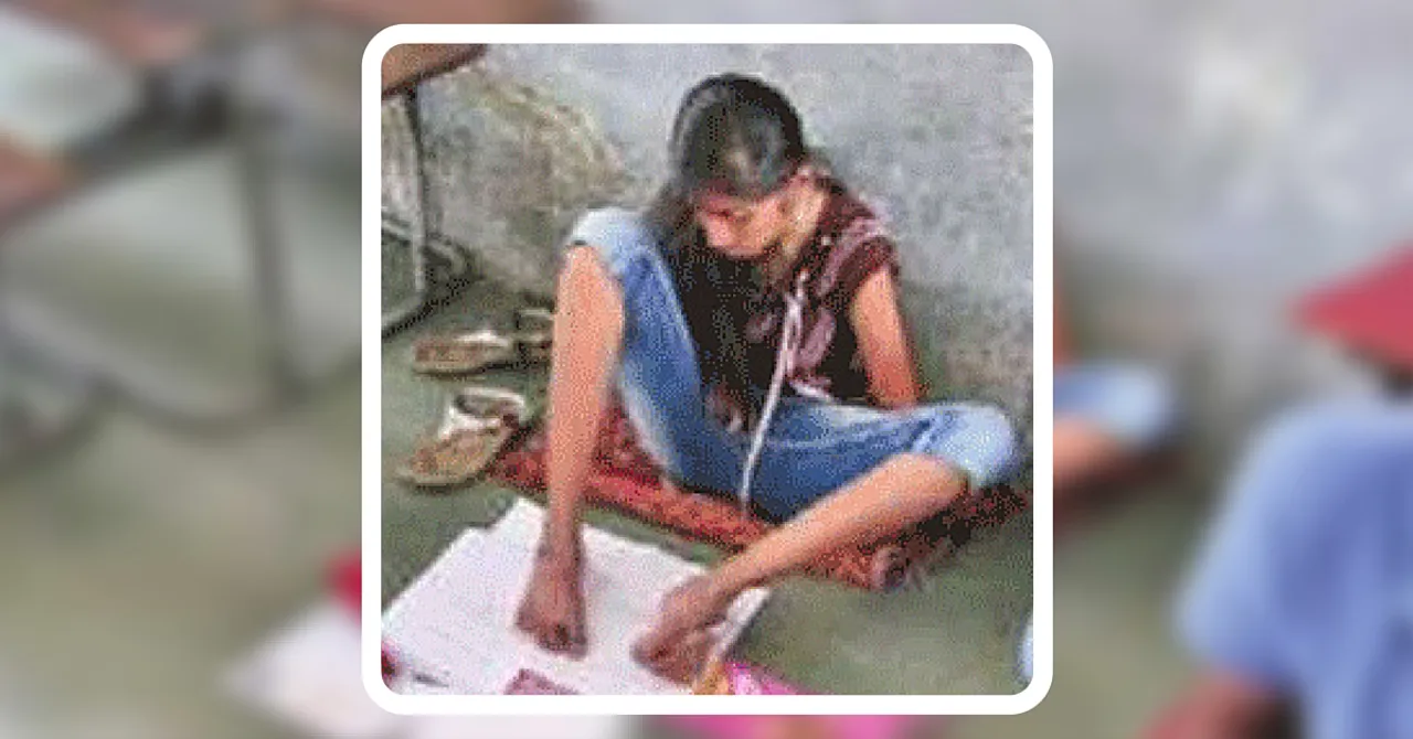 No Need Of An Assistant Writer: Gujarat Teen Who Can’t Move Hands Writes Board Exams With Feet