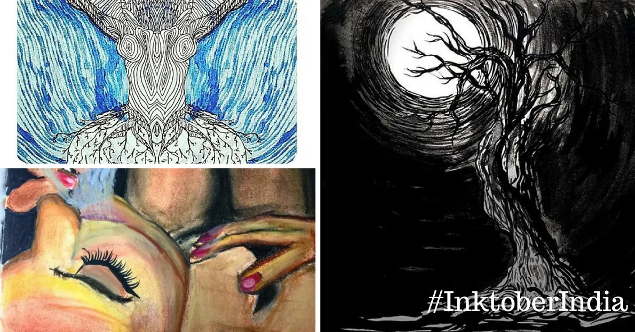#Inktober2016: Here's a Look at 14 Awesome Illustrations by Indian Artists