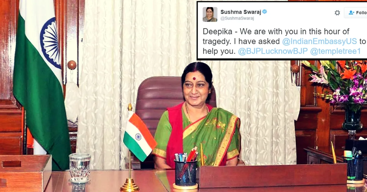 Twitter Hero: Sushma Swaraj Helps Woman & Her Newborn Stranded in the US after Husband's Death