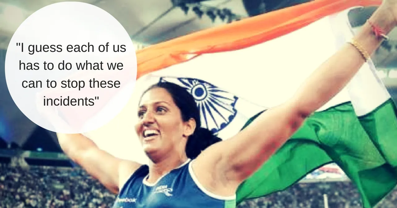 Olympic Athlete Krishna Poonia Saves Two Girls from Molesters and Wins Our Hearts