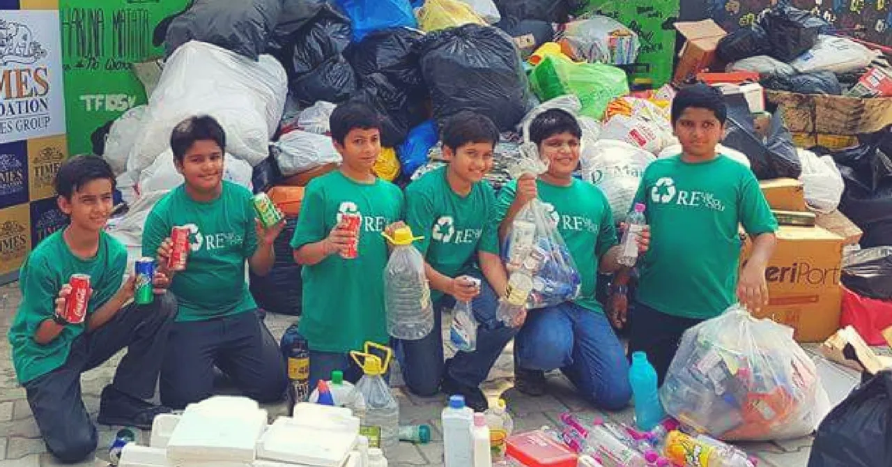These 12-Year-Old Boys Managed to Collect & Recycle over 1 Tonne of Dry Waste in One Month!