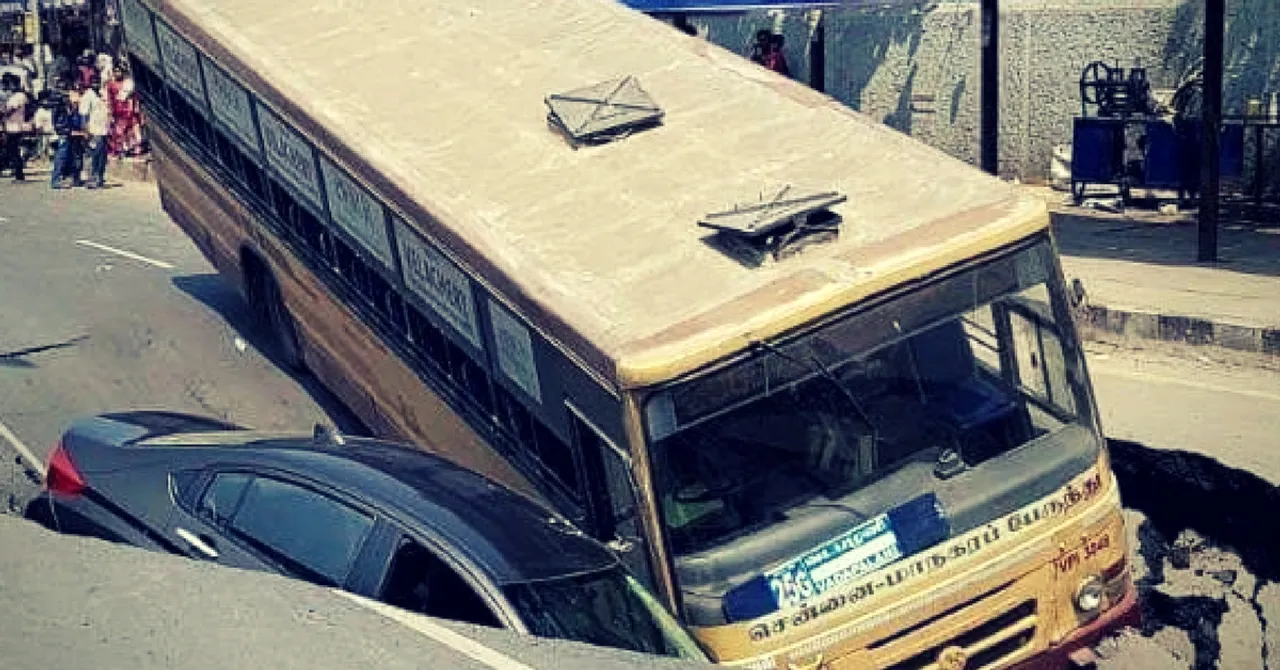 Chennai's Annai Salai Road Cave-In: Tale of the Brave Bus Driver Who Saved 35 Lives