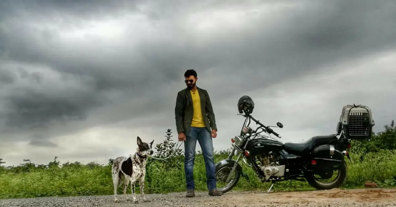 Need Pet Transport in Bengaluru? Biker Gowtham Will Come to Your Dog's Aid