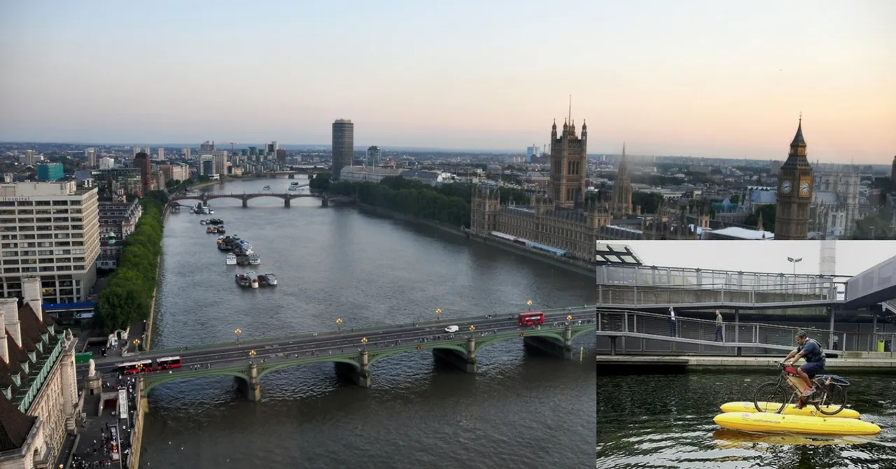 Assam's Dhruv Pedalled His Floating Bamboo Cycle down the Thames to Clean It!