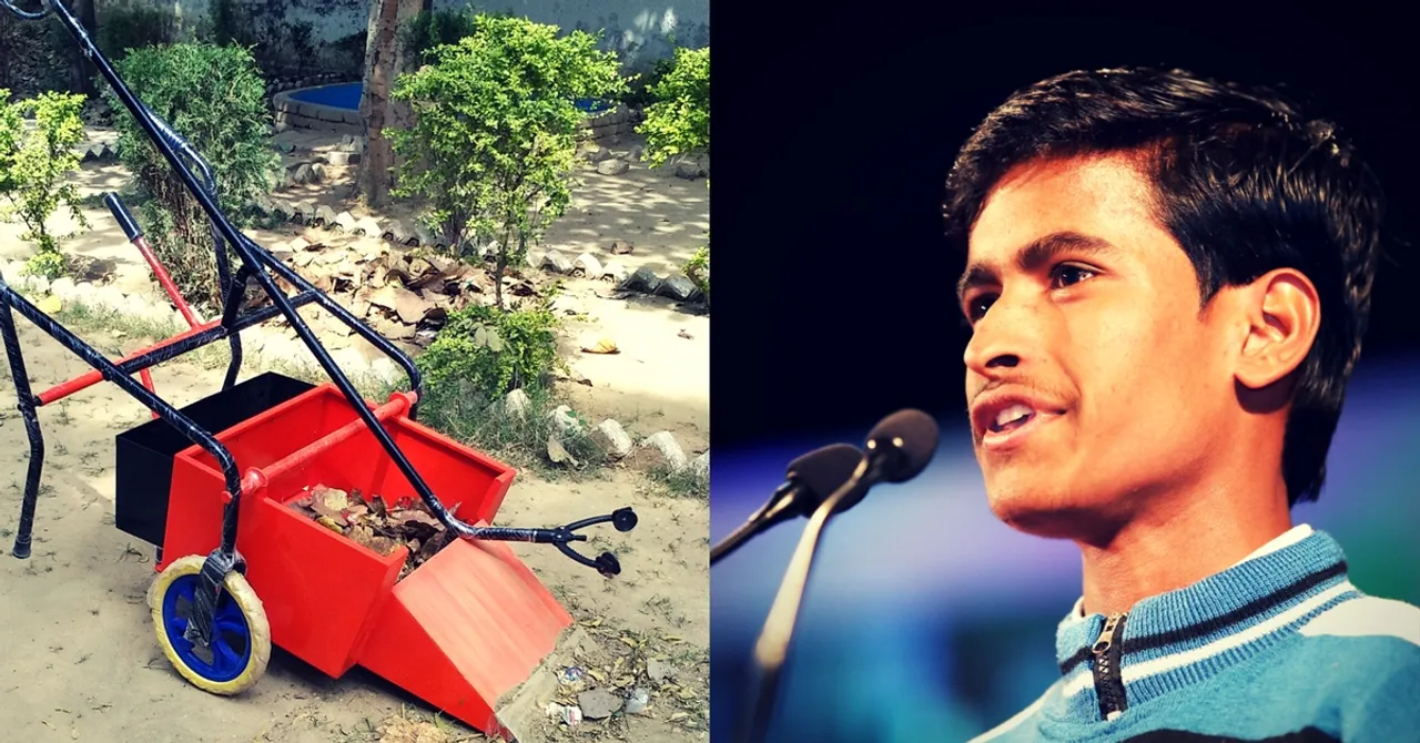 15-Year-Old Mathura Boy Invents Unique Garbage-Collecting Cart!