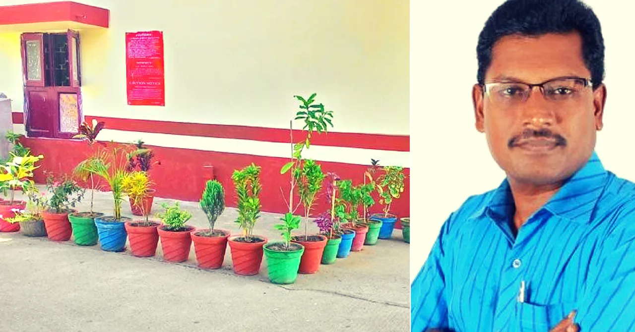 TN Man Takes Matter Into Own Hands, Beautifies a Railway Station Himself!