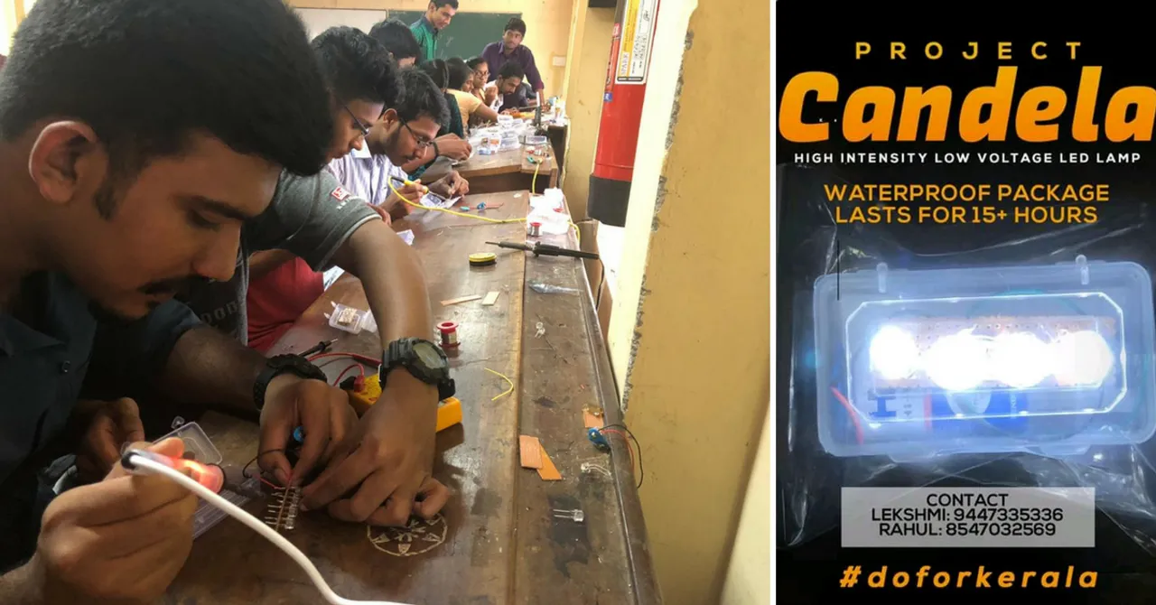 Kerala Floods: Engg. Students Make Low-Cost Lamps, Distribute to Victims For Free!