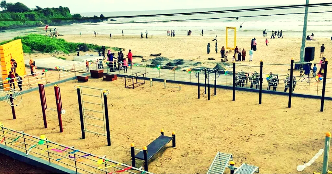 Fitness By The Sea: Kannur Gets India's 1st Open Gym-On-A-Beach, 'The Amphibian'!