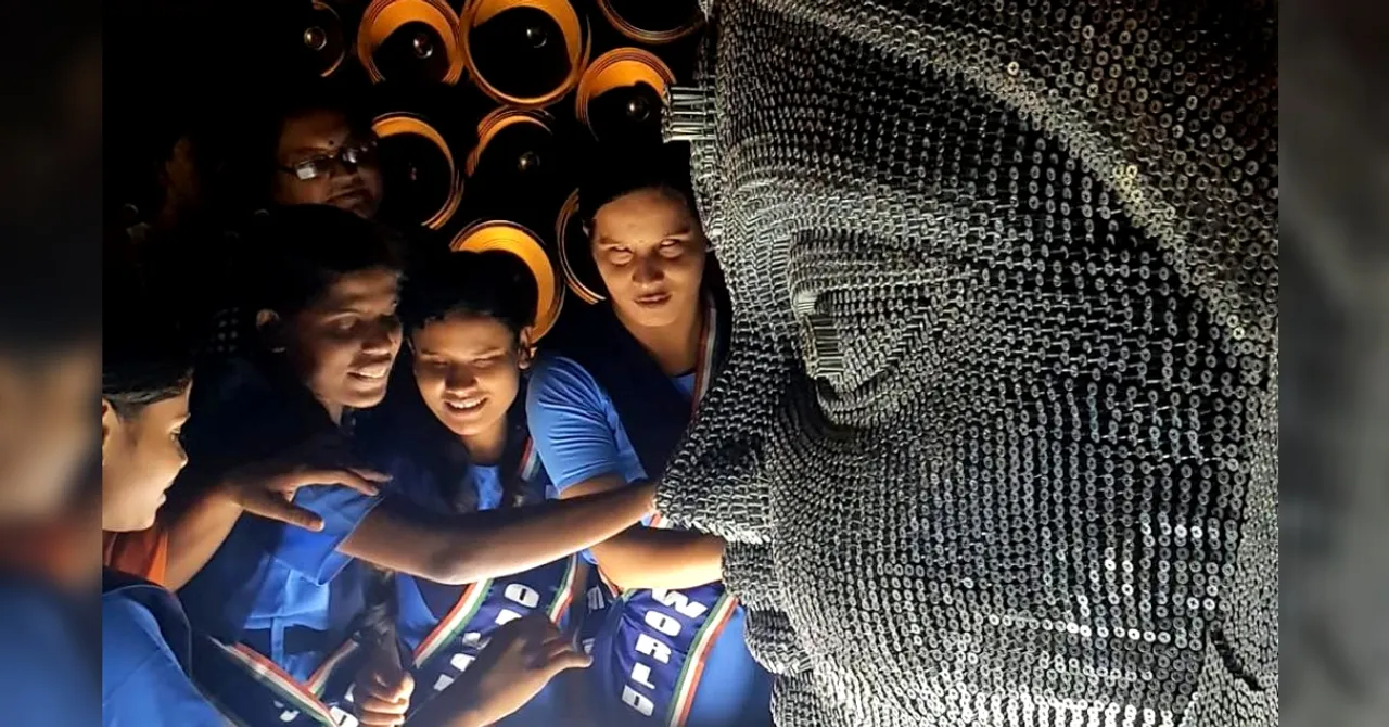 Idol of 12000 Nails: Unique Effort Makes Durga Puja Special for Kolkata's Blind!