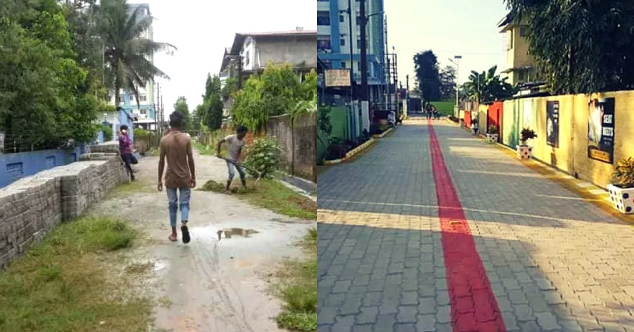 Assam Man Honours Late Dad's Memory, Spends Rs 13L To Turn Kaccha Road 'World Class'!