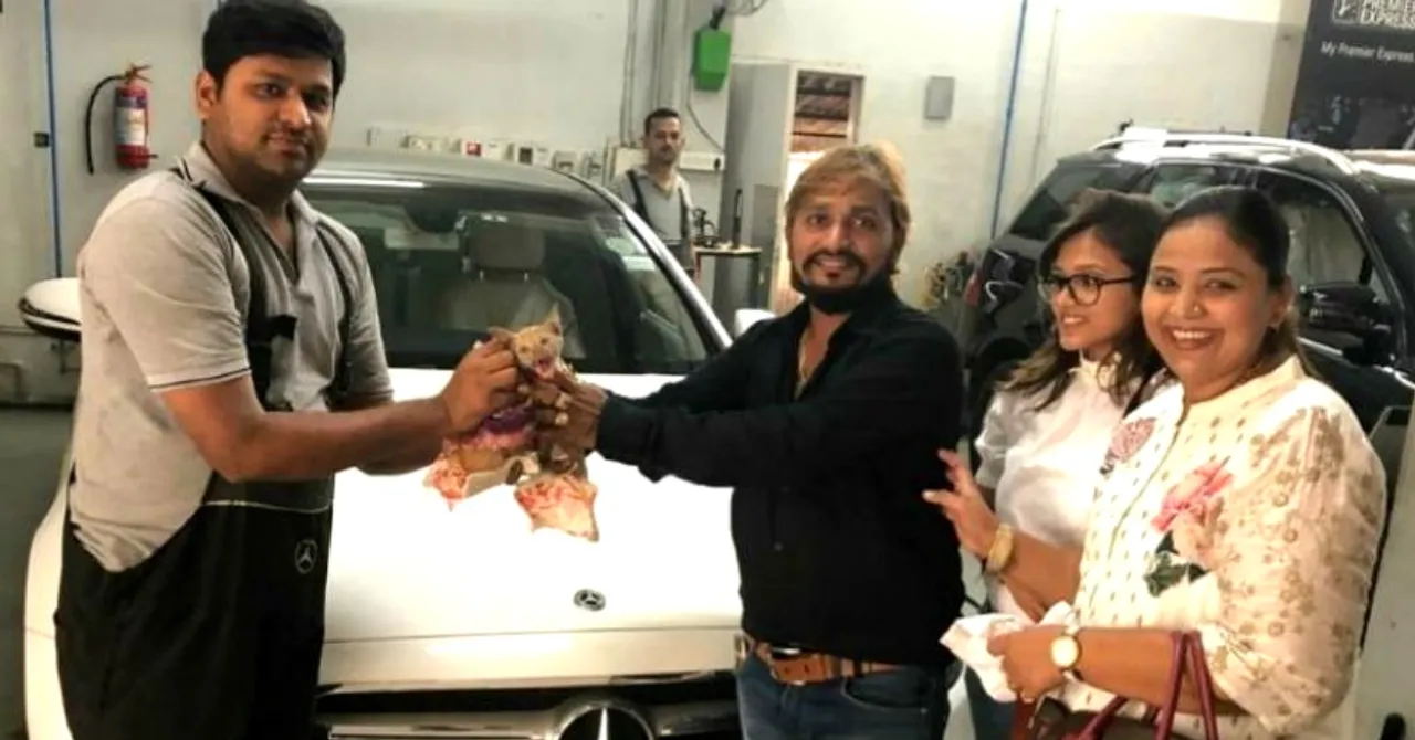 Gujarati Businessman Dismantles His Mercedes For An Incredible Six-Hour Rescue