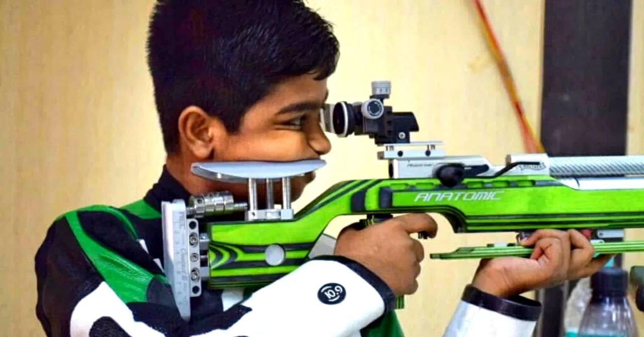 10-YO Abhinav: Khelo Games' Youngest Gold Medalist Practised with 2nd Hand Guns & Shoes!