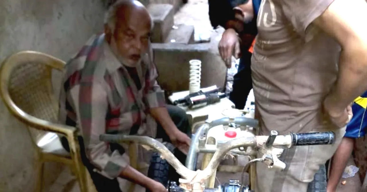 60-YO Differently-Abled Surat Man Sets Example, Makes E-Bikes From Upcycled Waste