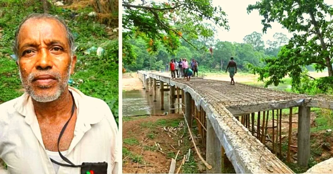This Retd Odisha Man Used His Pension Savings To Build a Bridge For His Village