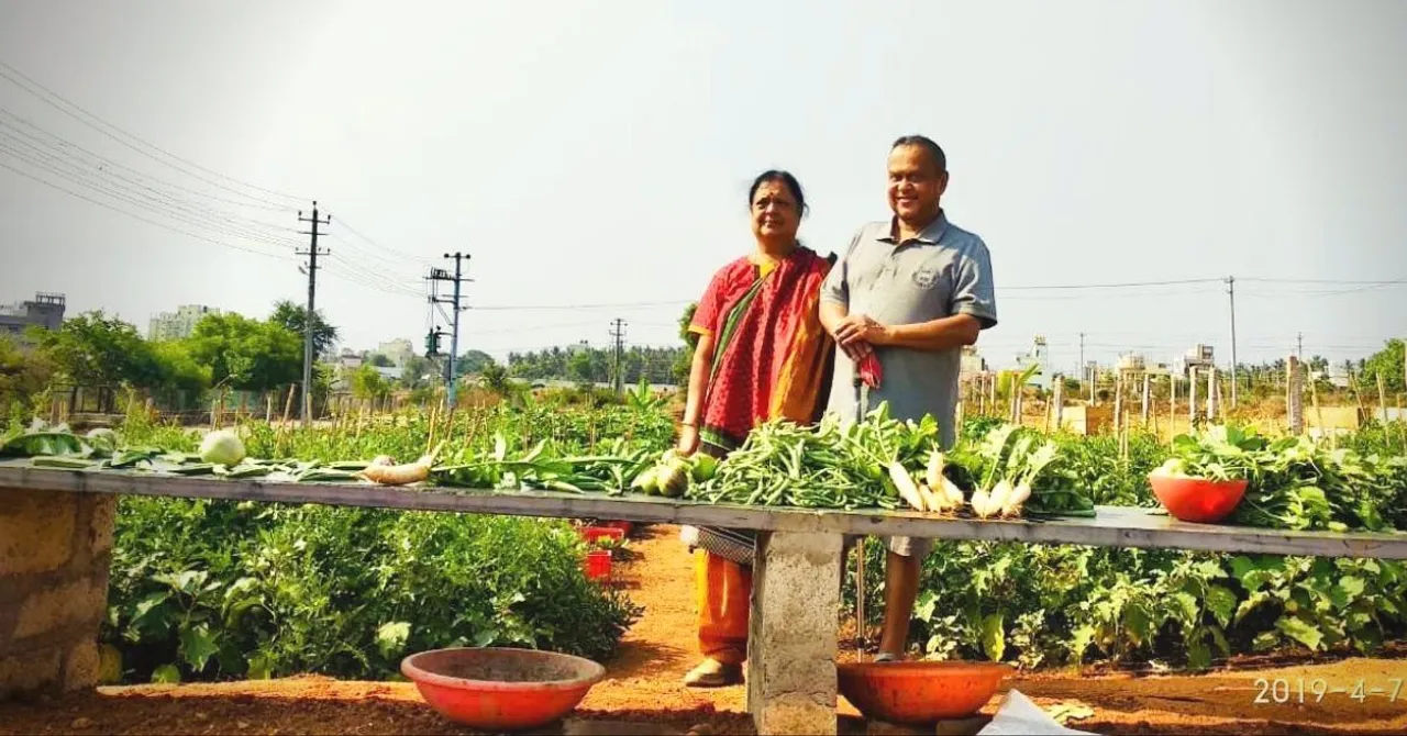 Retd Mysuru Techie Spends Lakhs to Create 14,000 Sq Ft Organic Garden For All!